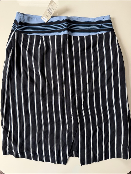 LOFT Dresses & Skirts - LOFT Navy and Light Blue Striped Pencil Skirt